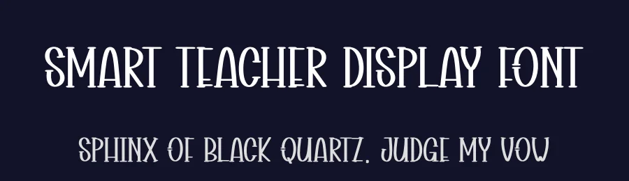 Smart Teacher Display Font by andikastudio — Display Font — thumbnail 2