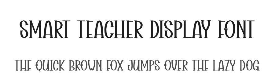 Smart Teacher Display Font by andikastudio — Display Font