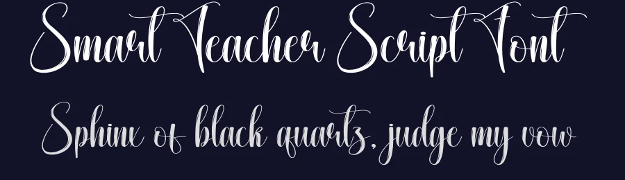 Smart Teacher Script Font by creativeletter — Script Handwritten Font — thumbnail 2