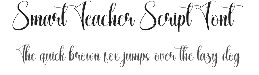 Smart Teacher Script Font by creativeletter — Script Handwritten Font