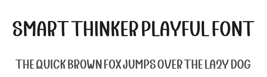 Smart Thinker Playful Font by freshtypeink — Display Font