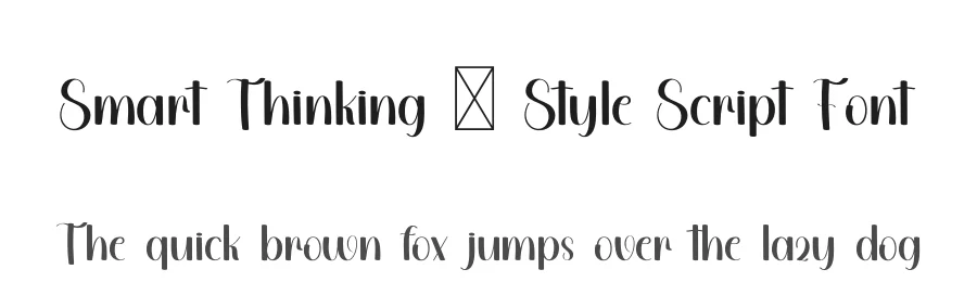 Smart Thinking – Style Script Font by freshtypeink — Script Handwritten Font