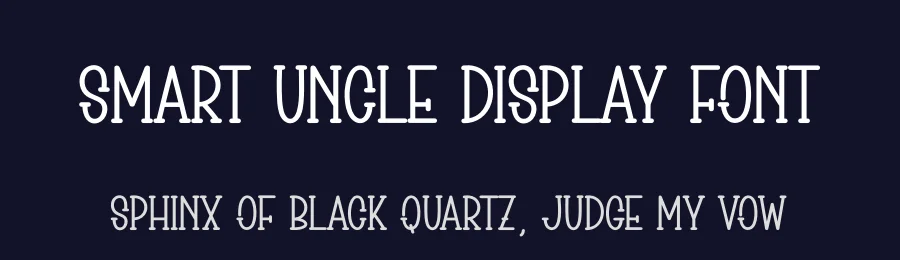 Smart Uncle Display Font by andikastudio — Display Font — thumbnail 2