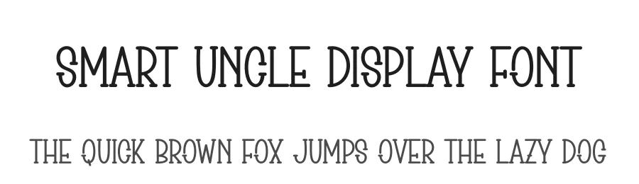 Smart Uncle Display Font by andikastudio β Display Font