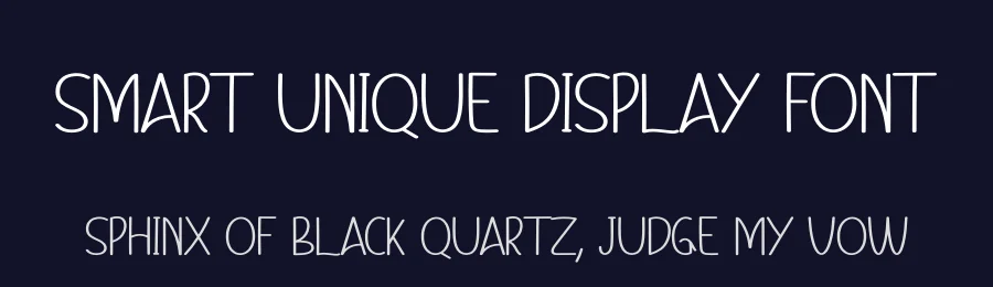 Smart Unique Display Font by andikastudio — Display Font — thumbnail 2