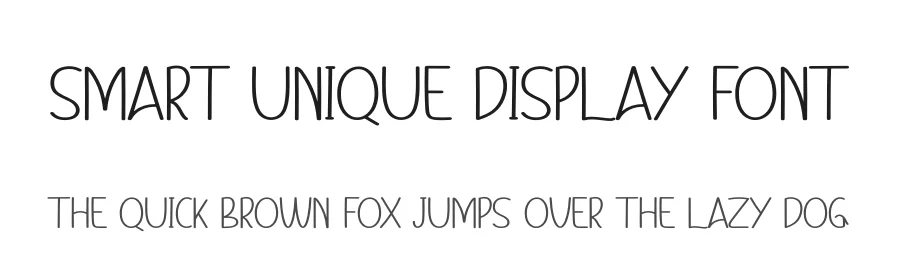 Smart Unique Display Font by andikastudio — Display Font