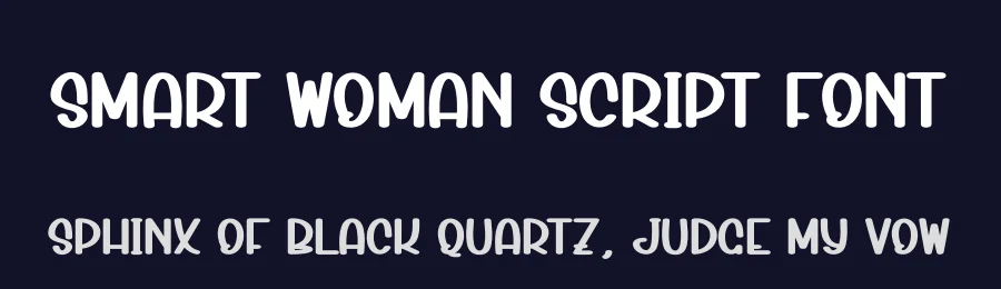 Smart Woman Script Font by andikastudio — Display Font — thumbnail 2