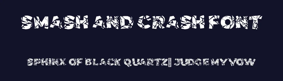 Smash and Crash Font by JoannaVu — Display Font — thumbnail 2