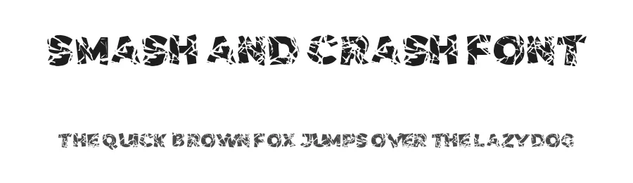 Smash and Crash Font by JoannaVu โ Display Font