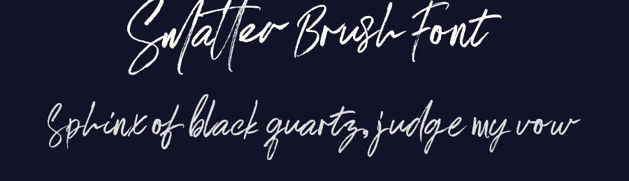 Smatter Brush Font by Surplus Type Co — Script Handwritten Font — thumbnail 2