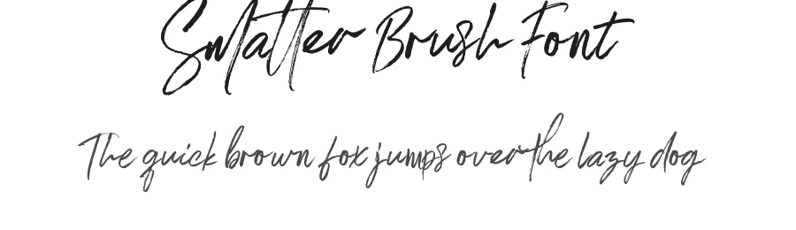 Smatter Brush Font by Surplus Type Co — Script Handwritten Font
