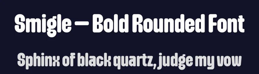 Smigle – Bold Rounded Font by limitype — Display Font — thumbnail 2