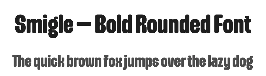 Smigle – Bold Rounded Font by limitype — Display Font