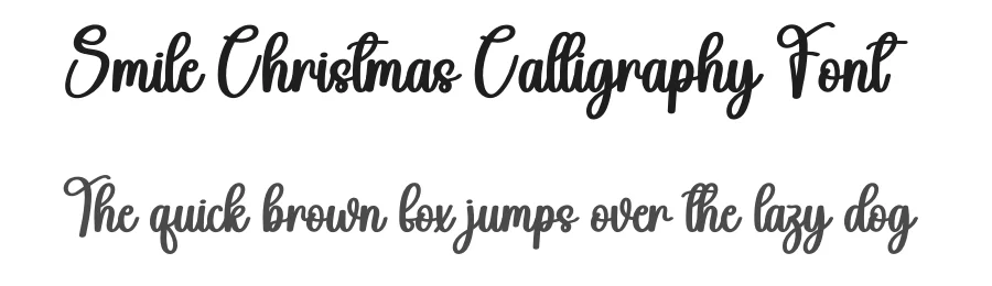 Smile Christmas Calligraphy Font by andikastudio — Script Handwritten Font