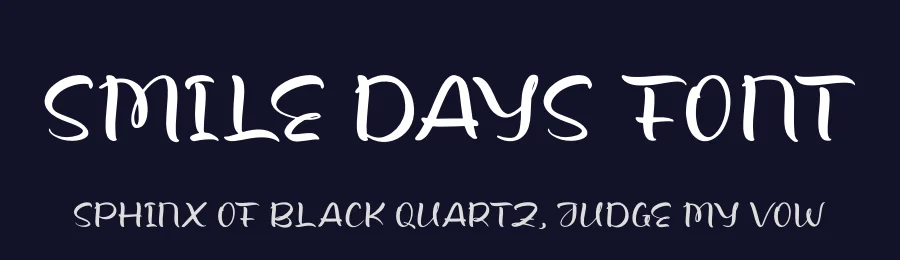 Smile Days Font by grahatype — Display Font — thumbnail 2