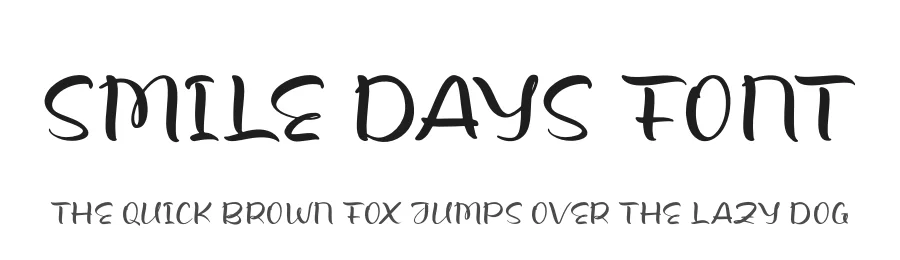 Smile Days Font by grahatype — Display Font