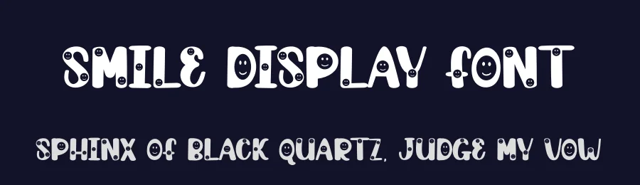 Smile Display Font by creativeletter — Display Font — thumbnail 2
