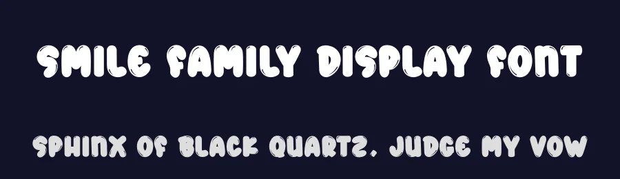 Smile Family Display Font by creativeletter — Display Font — thumbnail 2