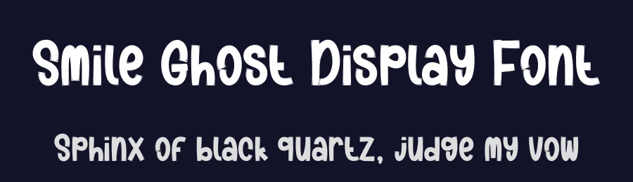 Smile Ghost Display Font by creativeletter — Display Font — thumbnail 2