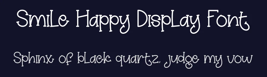 Smile Happy Display Font by creativeletter — Display Font — thumbnail 2