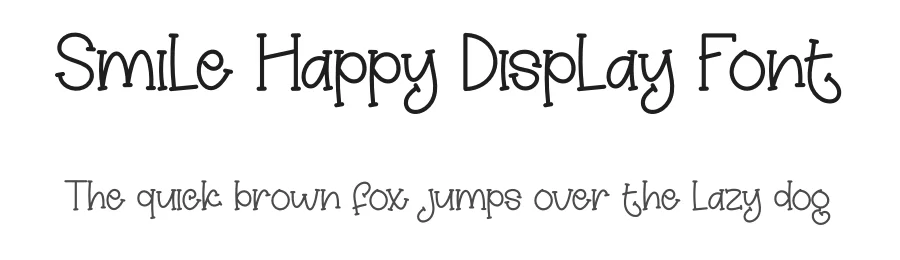 Smile Happy Display Font by creativeletter — Display Font