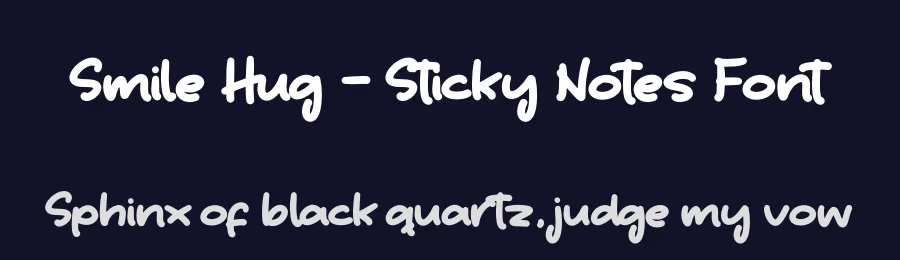 Smile Hug – Sticky Notes Font by letterenastudios — Script Handwritten Font — thumbnail 2