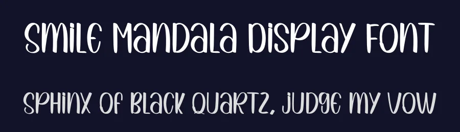 Smile Mandala Display Font by inermediaSTUDIO — Display Font — thumbnail 2