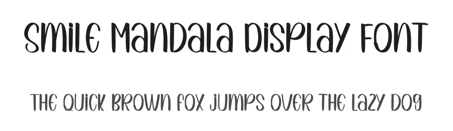 Smile Mandala Display Font by inermediaSTUDIO — Display Font