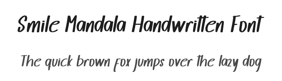 Smile Mandala Handwritten Font by inermediaSTUDIO — Display Font