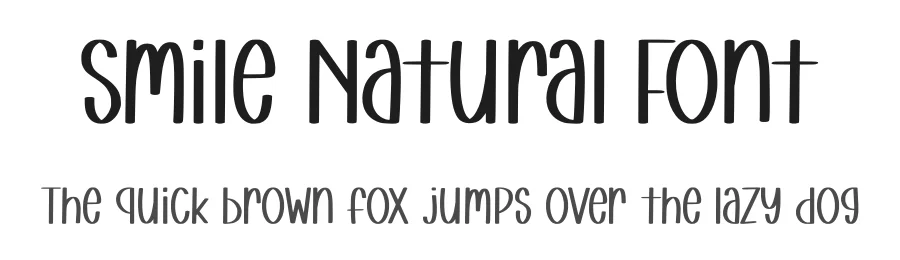 Smile Natural Font by Craftedtype — Decorative Font