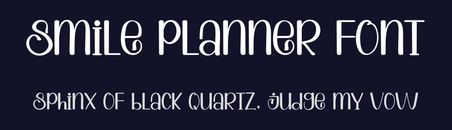 Smile Planner Font by inermediaSTUDIO — Display Font — thumbnail 2