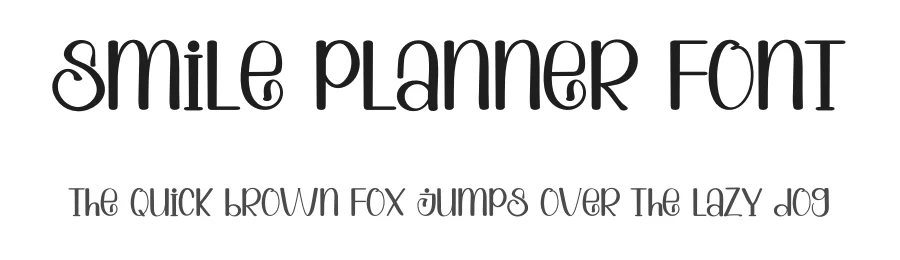 Smile Planner Font by inermediaSTUDIO — Display Font