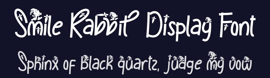 Smile Rabbit Display Font by Yoga Letter — Display Font — thumbnail 2