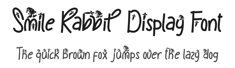 Smile Rabbit Display Font by Yoga Letter — Display Font