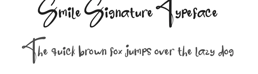 Smile Signature Typeface by andikastudio — Script Handwritten Font