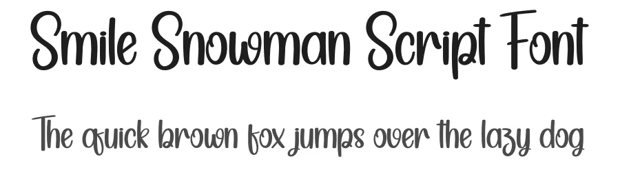 Smile Snowman Script Font by creativeletter — Display Font