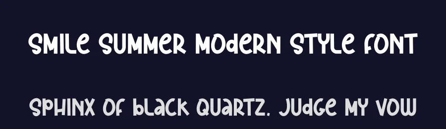 Smile Summer Modern Style Font by andikastudio — Display Font — thumbnail 2