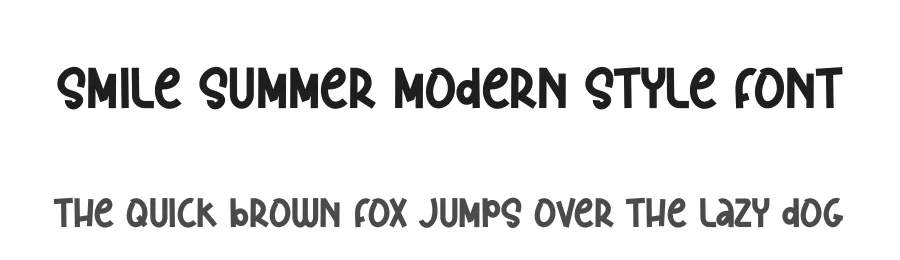 Smile Summer Modern Style Font by andikastudio — Display Font