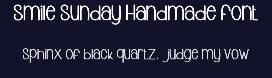 Smile Sunday Handmade Font by inermediaSTUDIO — Display Font — thumbnail 2