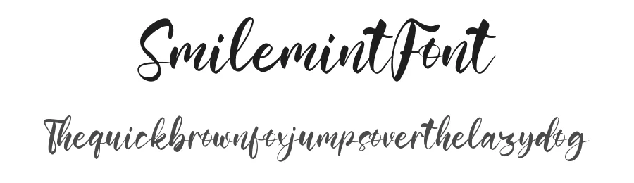 Smilemint Font by qwrtype — Script Handwritten Font