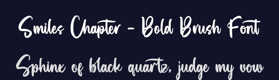 Smiles Chapter – Bold Brush Font by letterenastudios — Script Handwritten Font — thumbnail 2