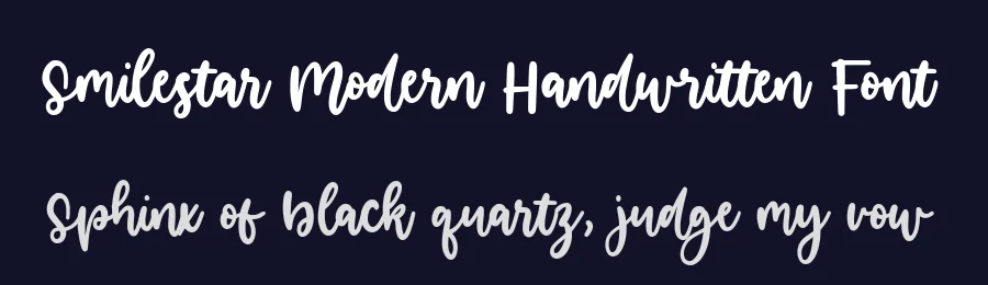 Smilestar Modern Handwritten Font by balpirick — Script Handwritten Font — thumbnail 2