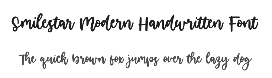 Smilestar Modern Handwritten Font by balpirick — Script Handwritten Font