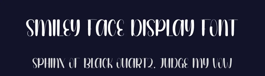 Smiley Face Display Font by andikastudio — Display Font — thumbnail 2