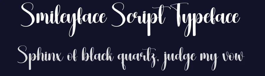 Smileyface Script Typeface by creativeletter — Script Handwritten Font — thumbnail 2