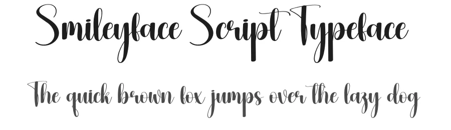 Smileyface Script Typeface by creativeletter — Script Handwritten Font