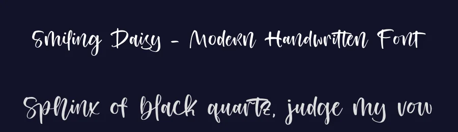 Smiling Daisy – Modern Handwritten Font by stylishtype.co — Script Handwritten Font — thumbnail 2