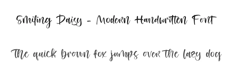 Smiling Daisy – Modern Handwritten Font by stylishtype.co — Script Handwritten Font