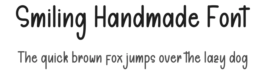 Smiling Handmade Font by freshtypeink — Script Handwritten Font