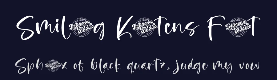 Smiling Kittens Font by letterenastudios — Script Handwritten Font — thumbnail 2